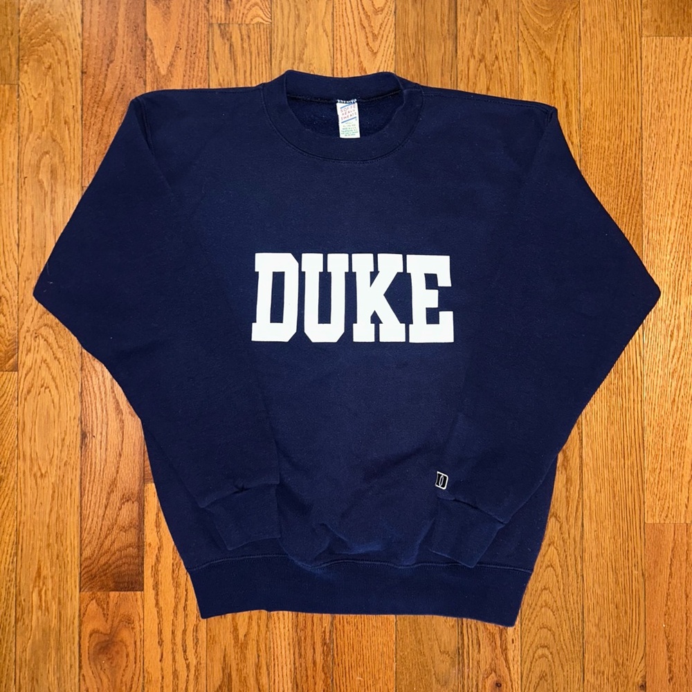 Duke Blue Devils Soffe Heavy Sweats Vintage Crewneck Size XL